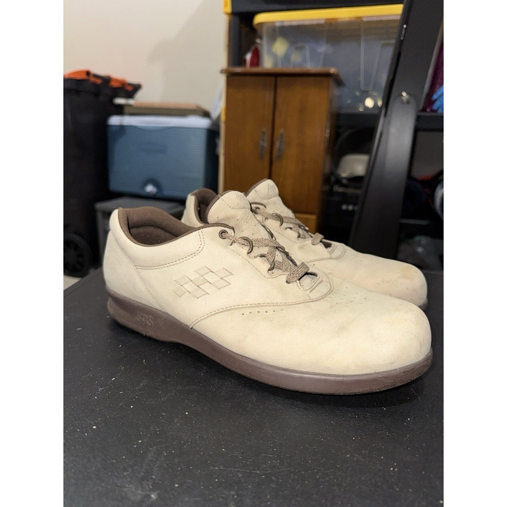 SAS Free Time Tripad Beige Tan Suede Comfort Shoes Woman’s 10.5 Wide
